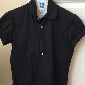 Navy blue shirt sleeve button down